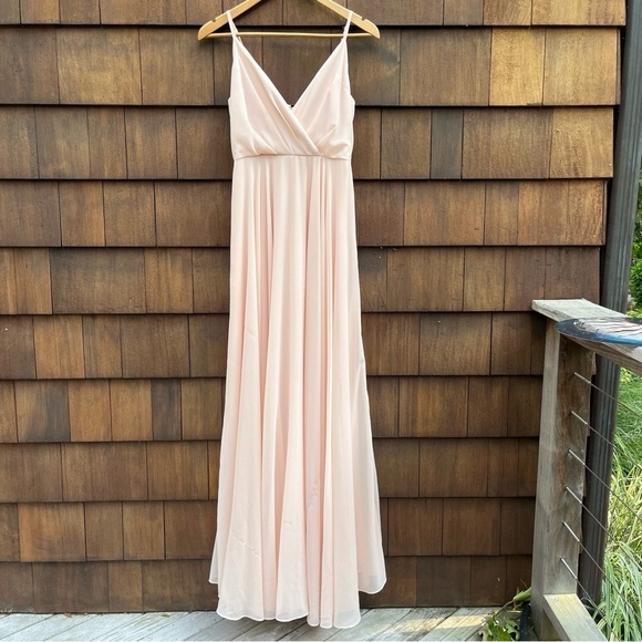 Lulu’s All About Love Blush Pink Formal Maxi Dress Size Medium - Picture 2 of 16